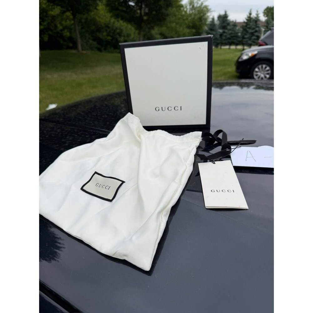 Authentic Gucci Dust Bag & Box w/ Tag Size S